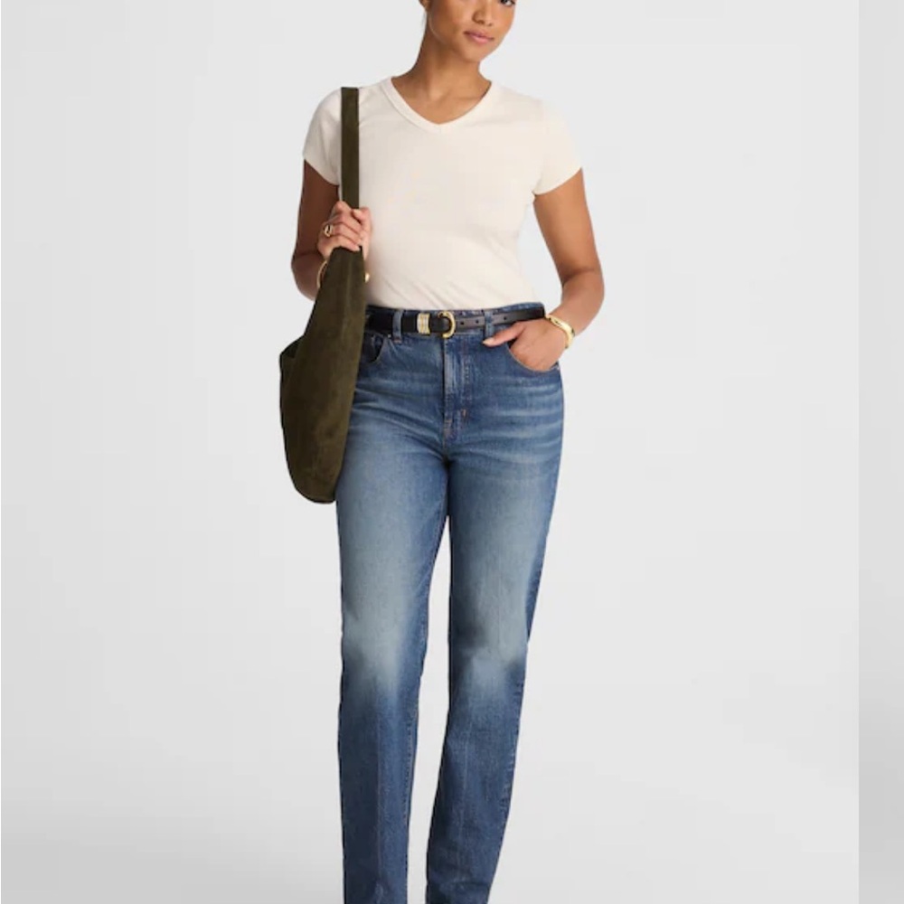 Madewell Straight Leg The Longline Curvy Jeans 27 NWT